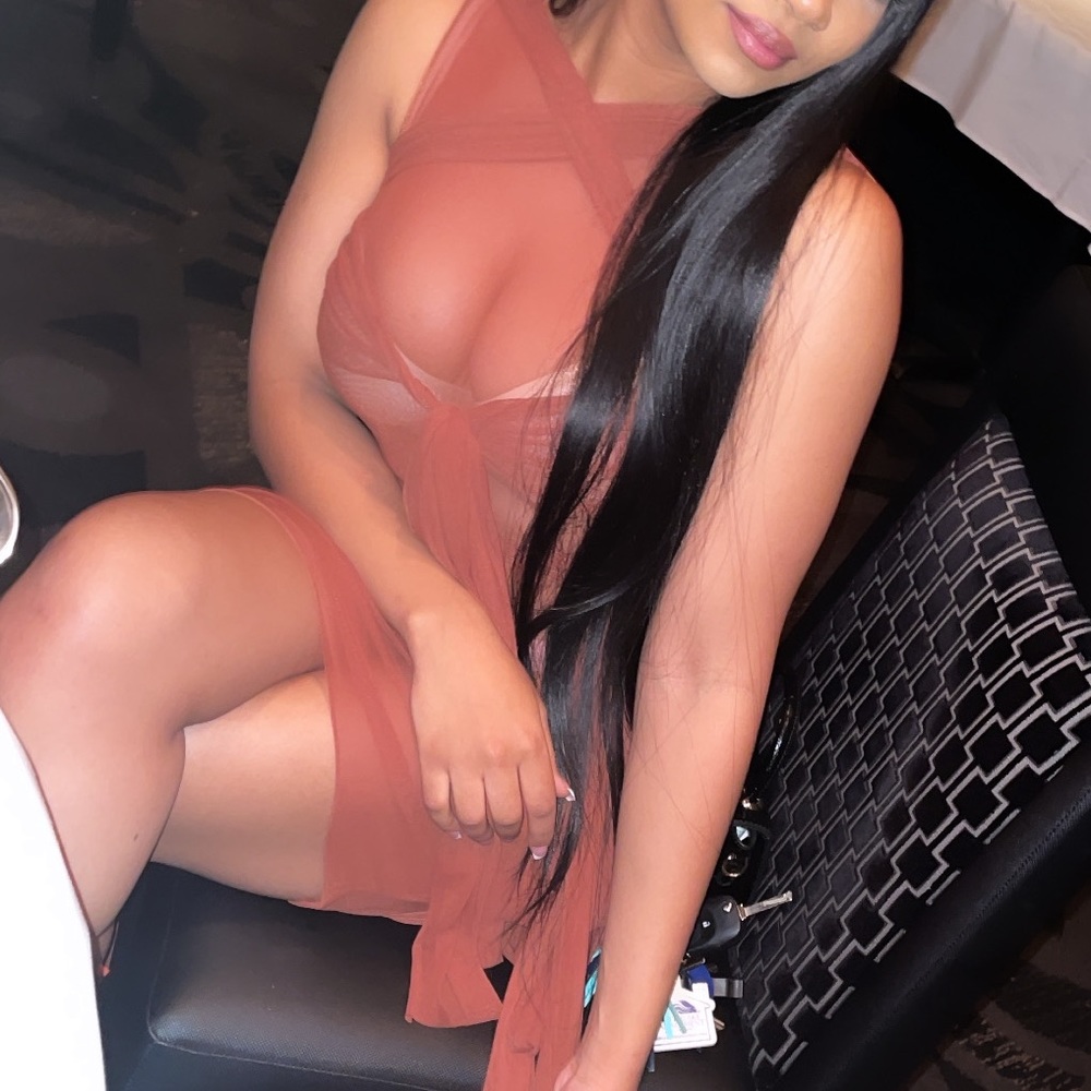 See-through tie up dress